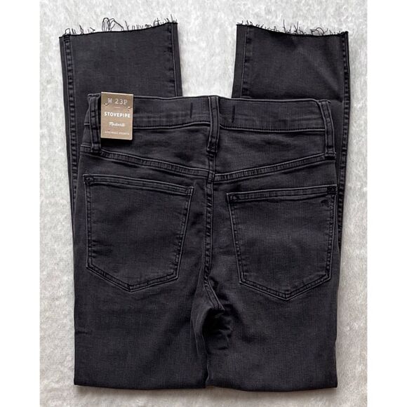 NWT Madewell Petite Stovepipe Jeans in Banberry Wash: Raw-Hem Edition, Size 23P - Picture 16 of 16